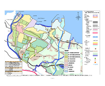 中津市の用途地域エリア